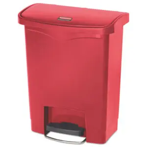 Rubbermaid Commercial; Slim Jim; Front Step Style; Step-On; Dumpster; Dustbin; Garbage; Junk; Kitchen Bin; Litter; Trash
