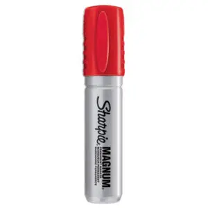 Magnum; Marker; Markers; Permanent; Permanent Marker; Red Ink; SANFORD; SHARPIE; Writing; Utensil; Arts; Crafts; Education; Schools; Classrooms; Teachers; Students