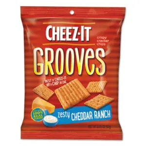 Crackers; Grooves; Cheez-It; Ranch; Salty; Cheese; Chips; Breakrooms; Kitchens; Nutrition; Nourishment; Vittles; Snacks