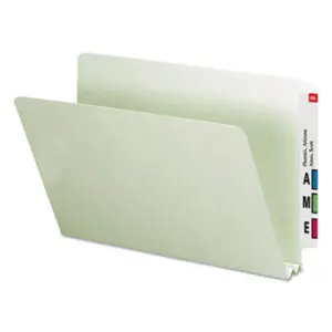 End Tab; End Tab File Folder; End Tab Folder; Expanding; Expansion Folder; Folders; Gray-Green; Legal Size; Open Shelf; Pressboard; Recycled Product; Shelf Filing; SMEAD; Straight Cut; Tyvek Gusset; Sleeves; Sheaths; Shells; Ordering; Storage; Files
