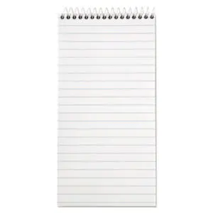 4 x 8; Book; Gregg Rule; Notebook; Notebooks; Reporter&apos;s; Reporter&apos;s Note; Reporter&apos;s Notebook; Spiral; Spiral Notebook; Steno; TOPS; White Sheets; Wirebound Notebook; Tablets; Booklets; Schools; Education; Classrooms; Students