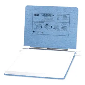 9-1/2 x 11; ACCO; Binders; Data; Data Binder; Hanging Data; Light Blue; Post Binder; Pressboard Data Binder; Printout; Recycled Product; Recycled Products; Notebooks; Rings; Portfolios; Loose-Leaf; Schools; Education; Classrooms