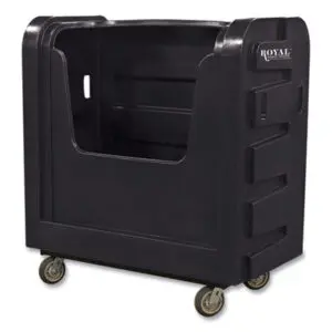 Royal Basket Trucks; Transport; Trucks; Laundry; Linens; Cloth; Clothing; Bulk; Worksurfaces; Pedestals; Platforms; Dollies; Trolleys; Furniture