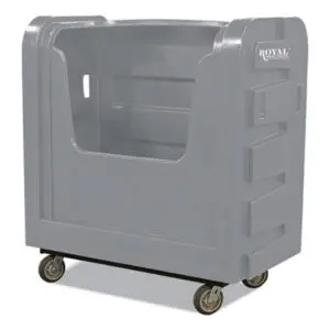 Royal Basket Trucks; Transport; Trucks; Laundry; Linens; Cloth; Clothing; Bulk; Worksurfaces; Pedestals; Platforms; Dollies; Trolleys; Furniture