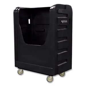 Royal Basket Trucks; Transport; Trucks; Laundry; Linens; Cloth; Clothing; Bulk; Worksurfaces; Pedestals; Platforms; Dollies; Trolleys; Furniture