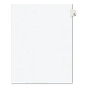 25 Tabs per Pack; 52 Tab Title; AVERY; Binder Index; Divider; Exhibit Index Dividers; Index Dividers; Indexes; Legal; Legal Exhibit Divider; Numerical; preprinted tabs; preprinted legal Tab Dividers; Recycled Product; Ring Binder Divider; Subject Divider; Tab; Tab Divider; Tabs; Unpunched; 1 tab; preprinted tabs; Recordkeeping; Filing; Systems; Cataloging; Classification