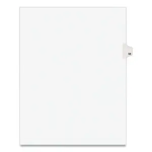 25 Tabs per Pack; 58 Tab Title; AVERY; Binder Index; Divider; Exhibit Index Dividers; Index Dividers; Indexes; Legal; Legal Exhibit Divider; Numerical; preprinted tabs; preprinted legal Tab Dividers; Recycled Product; Ring Binder Divider; Subject Divider; Tab; Tab Divider; Tabs; Unpunched; 1 tab; preprinted tabs; Recordkeeping; Filing; Systems; Cataloging; Classification