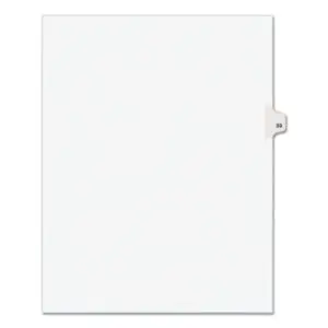 25 Tabs per Pack; 59 Tab Title; AVERY; Binder Index; Divider; Exhibit Index Dividers; Index Dividers; Indexes; Legal; Legal Exhibit Divider; Numerical; preprinted tabs; preprinted legal Tab Dividers; Recycled Product; Ring Binder Divider; Subject Divider; Tab; Tab Divider; Tabs; Unpunched; 1 tab; preprinted tabs; Recordkeeping; Filing; Systems; Cataloging; Classification
