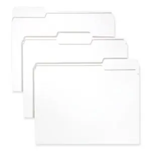 1/3 Cut; File Folder; File Folders; Letter Size; Recycled Product; Recycled Products; Single-Ply Top; SMEAD; White; Sleeves; Sheaths; Shells; Ordering; Storage; Files