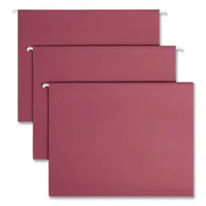 1/5 Cut Tabs; File Folders; Hanging; Hanging File Folders; Hanging File Folders & Supplies; Letter; Pink Tab; Recycled Product; Recycled Products; SMEAD; Sleeves; Sheaths; Shells; Organization; Storage