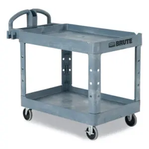 Utility Cart; Maintenance Cart; Industrial Cart; Rubbermaid Commercial; Carts & Stands; Carts-Shelf Cart; Worksurfaces; Pedestals; Platforms; Dollies; Trolleys; Furniture