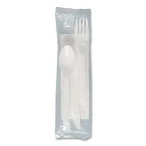 Cutlery Kit; Plastic Cutlery Kit; Disposable Cutlery Kit; White Plastic Cutlery; White Plastic Cutlery Kit
