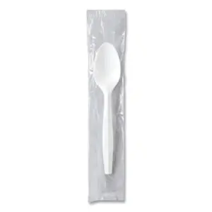Teaspoon; White Teaspoon; Medium Weight Cutlery; Medium Weight Teaspoon; Plastic Teaspoon