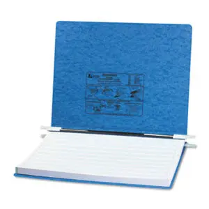 14-7/8 x 11; ACCO; Binders; Data; Data Binder; Hanging Data; Light Blue; Post Binder; Pressboard Data Binder; Printout; Recycled Product; Recycled Products; Notebooks; Rings; Portfolios; Loose-Leaf; Schools; Education; Classrooms