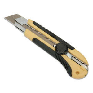 (NSN6215259)NSN 6215259 AbilityOne® SKILCRAFT® Heavy-Duty Snap-Off Utility Knife with Cushion Grip Handle ( Per )