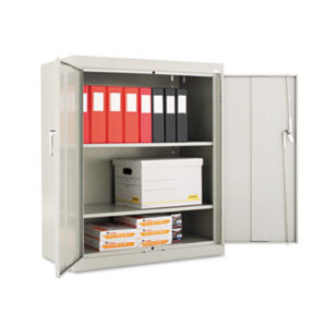 42" High; Assembled; Cabinet; Cabinets; Light Gray; Steel; Storage; Storage Cabinets; Supply/Utility; Compartments; Closets; Repositories; Depositories; Receptacles; Cubbies; Alera