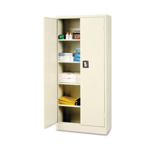 Assembled; Cabinet; Cabinets; Metal; Putty; Steel; Storage; Storage Cabinet; Supply Cabinet; Supply/Utility; Space Mizer Series; Compartments; Closets; Repositories; Depositories; Receptacles; Cubbies; Alera