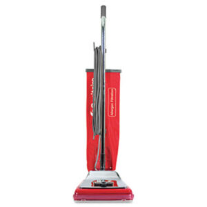 Commercial; Quick Kleen Vac; Red/Chrome; SANITAIRE; Upright Vac; Vacuum; Vacuum Cleaner; Vacuum Cleaners; Vibra-Groomer; Upright; Canisters; Robotic; Sweepers; Pneumatic