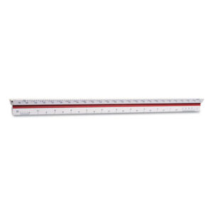 (CHA235A)CHA 235A – Triangular Scale, Plastic, 12" Long, Architectural, Color-Coded by CHARTPAK/PICKETT (1/EA)