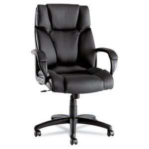(ALEFZ41LS10B)ALE FZ41LS10B – Alera Fraze Series Executive High-Back Swivel/Tilt Bonded Leather Chair, Supports 275 lb, 17.71" to 21.65" Seat Height, Black by ALERA (1/EA)