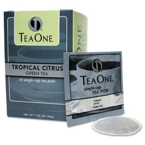 (JAV20700)JAV 20700 – Tea Pods, Tropical Citrus Green, 14/Box by JAVA TRADING CO. (14/BX)