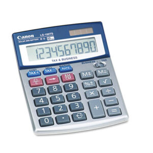 Calculator; Calculators; CANON; LS-100TS; Solar; Mathematics; Science; Accounting; Calculation; Bookkeeping; Schools; Education; CNMLS100TS