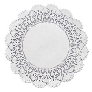 (HFM500236)HFM 500236 – Cambridge Lace Doilies, Round, 8", White, 1,000/Carton by HOFFMASTER (1000/CT)