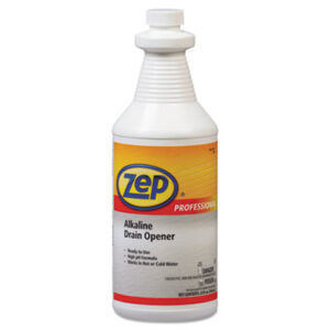 (AMR1041423)AMR 1041423 – Alkaline Drain Opener Quart Bottle, 12/Carton by ZEP INC. (12/CT)