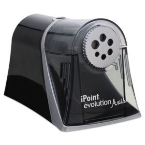 (ACM15509)ACM 15509 – iPoint Evolution Axis Pencil Sharpener, AC-Powered, 5 x 7.5 x 7.25, Black/Silver by ACME UNITED CORPORATION (1/EA)
