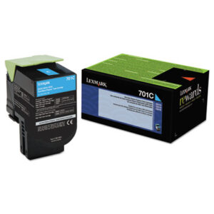 (LEX70C10C0)LEX 70C10C0 – 70C10C0 Return Program Toner, 1,000 Page-Yield, Cyan by LEXMARK INT&apos;L, INC. (1/EA)