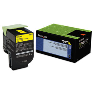 (LEX70C10Y0)LEX 70C10Y0 – 70C10Y0 Return Program Toner, 1,000 Page-Yield, Yellow by LEXMARK INT&apos;L, INC. (1/EA)