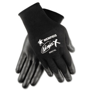 (CRWN9674XL)CRW N9674XL – Ninja x Bi-Polymer Coated Gloves, X-Large, Black, Pair by MCR SAFETY (2/PR)