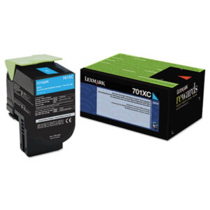 (LEX70C1XC0)LEX 70C1XC0 – 70C1XC0 Return Program Extra High-Yield Toner, 4,000 Page-Yield, Cyan by LEXMARK INT&apos;L, INC. (1/EA)