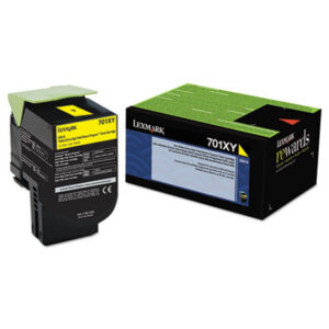 (LEX70C1XY0)LEX 70C1XY0 – 70C1XY0 Return Program Extra High-Yield Toner, 4,000 Page-Yield, Yellow by LEXMARK INT&apos;L, INC. (1/EA)