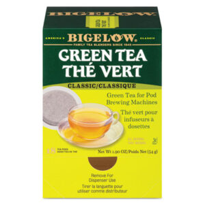 (BTC007906)BTC 007906 – Green Tea Pods, 1.90 oz, 18/Box by BIGELOW TEA CO. (18/BX)