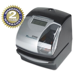 ACROPRINT; Electronic Payroll Recorder; ES900; Numbering Machine; Time Clock; Time Stamp; Time-Recorders; Hours-Tracking; Employees; Management; Tracker