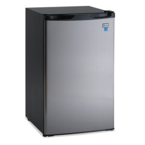 (AVARM4436SS)AVA RM4436SS – 4.4 CF Refrigerator, 19 1/2"W x 22"D x 33"H, Black/Stainless Steel by AVANTI (1/EA)