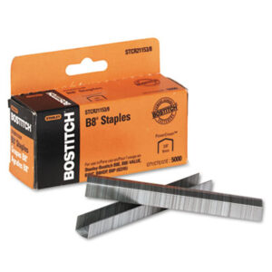 B8; Powercrown; STANLEY BOSTITCH; Staplers & Staples; Staples; Two-Prong; Fasteners; Joiners; Binding; Attachments; Documents; Desktop