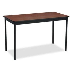 48 x 24; BARRICKS; Black/Walnut; Conference Room; Furniture; Meeting/Training Room; Rectangular; Steel; Tables; Training Room; Training Room Furniture; Utility; Utility Table; Work; Worksurfaces; Boards; Planks; Mesas