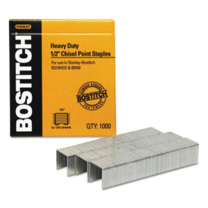 Stanley Bostitch; SB351/2-1M; Bostitch; B310HDS; 00540; Heavy-Duty Staples; Standard Staples; Staples; Two-Prong; Fasteners; Joiners; Binding; Attachments; Documents; Desktop