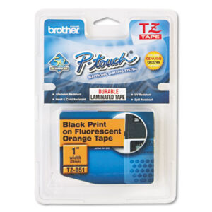 3/4"; Black on Orange;Cartridge; Custom Label Maker; Electronic; Label; Label Maker; Label Maker Tape; Label Makers; Label Makers & Supplies; Label Printer; Labeling System; Labelmakers & Supplies; Lettering Machine; P-Touch Label Maker; P-Touch Label Makers & Supplies; PC Compatible Labeler; Tape Cartridge; TZ Series Tape Cartridge; Identifications; Classifications; Stickers; Shipping; Receiving; Mailrooms; Brother P-Touch