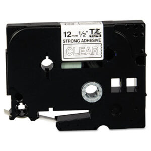 1/2";Cartridge; Custom Label Maker; Electronic; Label; Label Maker; Label Maker Tape; Label Makers; Label Makers & Supplies; Label Printer; Labeling System; Labelmakers & Supplies; Lettering Machine; P-Touch Label Maker; P-Touch Label Makers & Supplies; PC Compatible Labeler; Tape Cartridge; TZ Series Tape Cartridge; White on Clear; Identifications; Classifications; Stickers; Shipping; Receiving; Mailrooms; Brother P-Touch