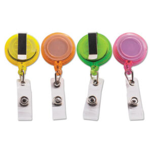 ADVANTUS; Badge; Badge Holder; Card Reel; Holder; Identification; Identification Tag; Name; Name Badge Holder; Name Tag; Retractable; Visitor Badges; J Hook; Security; Passes; Pass-cards; Lanyards