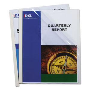 20-Sheet Capacity; C-LINE; Clear; Folder; Letter Size; No-Punch Report Covers; Punchless; Report; Report Cover; Report Covers; Slide-n-Grip Binding Bars; Sleeves; Sheaths; Covering; Jacket; Briefs; Handouts; Proposals; Documents; Resumes; Presentations