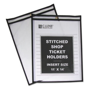 11 x 14 Insert Size; C-LINE; Clear Envelope; Clear Protective; Envelope; Holder; Jacket; Job Ticket; Job Ticket Holder; Job/Shop; Protector; Sheet Protectors; Shop Ticket; Shop Ticket Holders; Ticket Holder; Tickets; Vinyl Envelope; Sleeves; Transparent; Sheaths; Storage; Filing; Protection