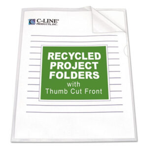 (CLI62127)CLI 62127 – Poly Project Folders, Letter Size, Clear, 25/Box by C-LINE PRODUCTS, INC (25/BX)