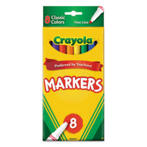 Art Markers; Art Supplies; BINNEY & SMITH; Classic Colors; CRAYOLA; Crayola Marker; Drafting/Drawing; Marker; Markers; Pens; Writing; Utensil; Arts; Crafts; Education; Schools; Classrooms; Teachers; Students