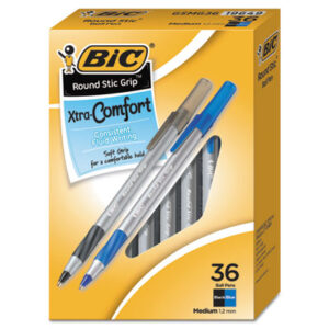 Ballpoint; Stic Grip Pen; Ultra; Round; Writing; Instruments; Utensils; Inkers; Schools; Education; Students; Easy Glide