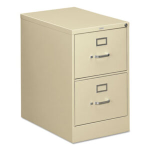 Office Furniture; 26-1/2" Deep; 310 Series; Cabinet; Drawer; File Cabinet; File Cabinets; Full-Suspension; Furniture; Legal Size; Metal; Putty; Two-Drawer; Vertical File; Filing; Systems; Receptacles; Organization; Files; Lock; HON