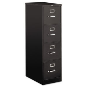 Office Furniture; 25" Deep; 4 drawer; 510 Series; Black; Cabinet; File Cabinet; File Cabinets; File Cabinets & Accessories; Files Cabinet; Four Drawer; Full-Suspension; Furniture; Letter Size; Metal; Steel; Vertical File; Vertical